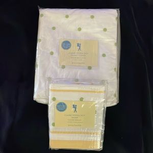 Pottery Barn Kids Twin “Claire” Polka Dot Duvet Cover & Standard pillow Sham